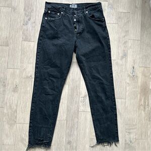 Agolde Jaime High Rise Black Jeans 28